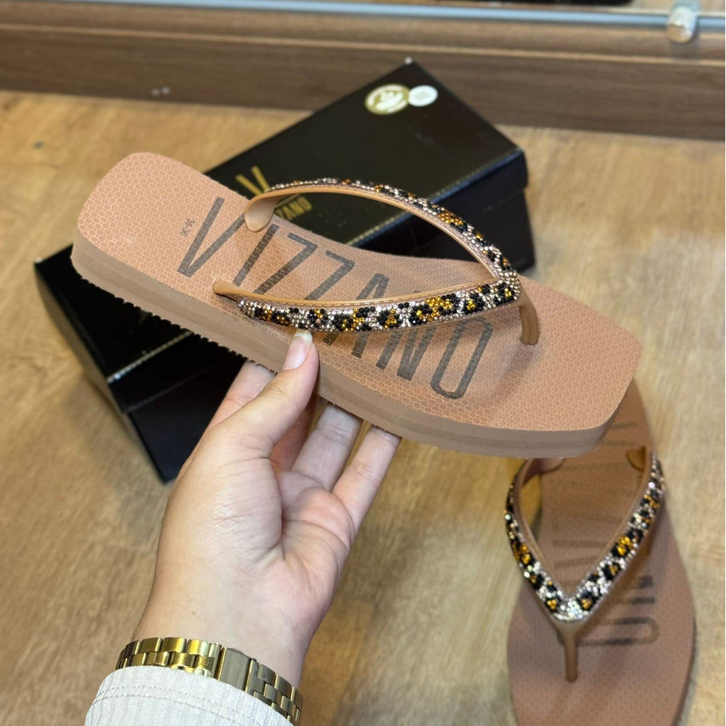 Chinelo Vizzano Brilho Delicado 6554.101 em Oferta na Shopee