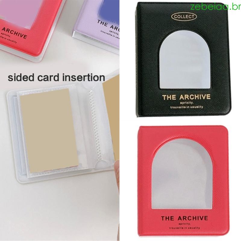 Zebeia PVC Pocket Organizers Álbum 3 Polegadas Photocard Binder Book Para Fotos E Jogos em Oferta na Shopee