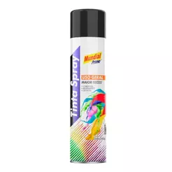 Tinta Spray Preto Semi Brilhante 400ml – Mundial Prime