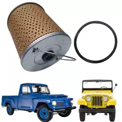 Filtro De Óleo Do Motor Jeep / Rural / F 75 Ford Willys 1946 / 1975