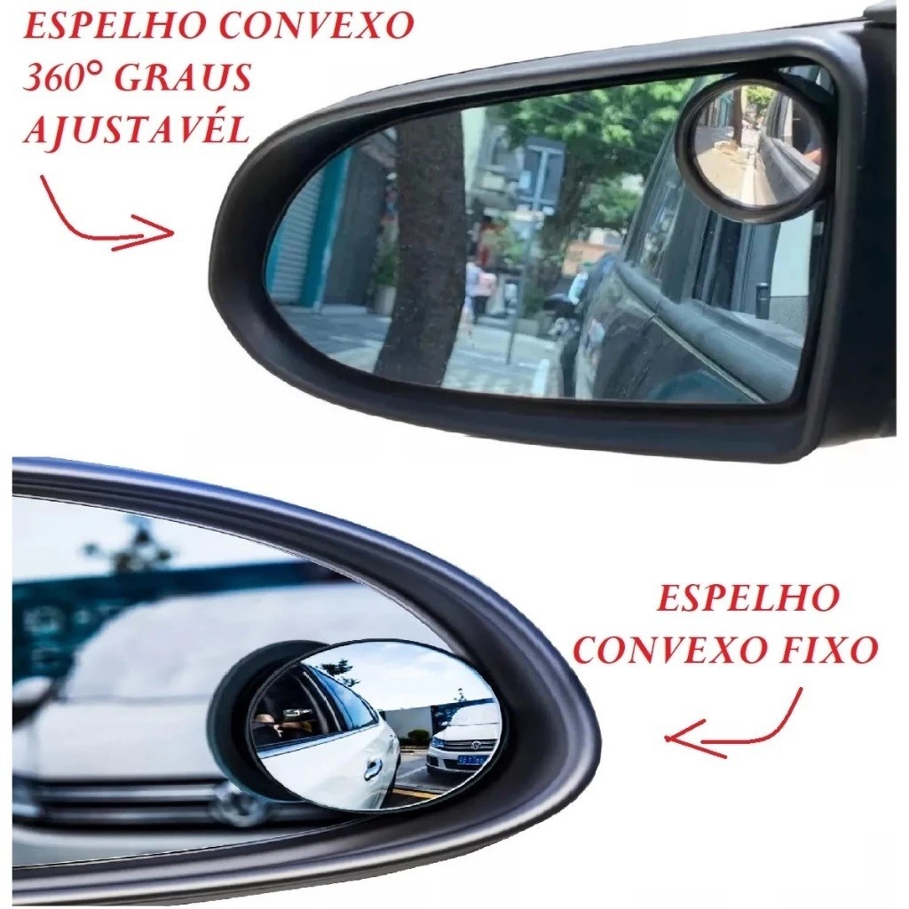 Conjunto De 2 Espelho Para Retrovisor  5,2CM Convexo Carro Caminhão Fixo Ou Regulável Automóveis em Oferta na Shopee