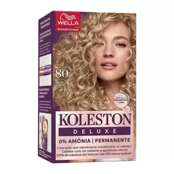 Coloração Koleston Deluxe Sem Amônia Cor Louro Claro 80