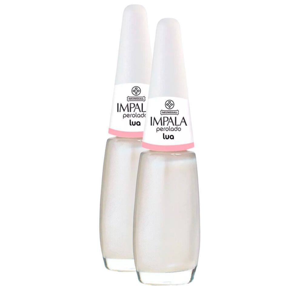 Kit 2 Esmalte Impala Cor Lua Perolado com 7,5ml em Oferta na Shopee