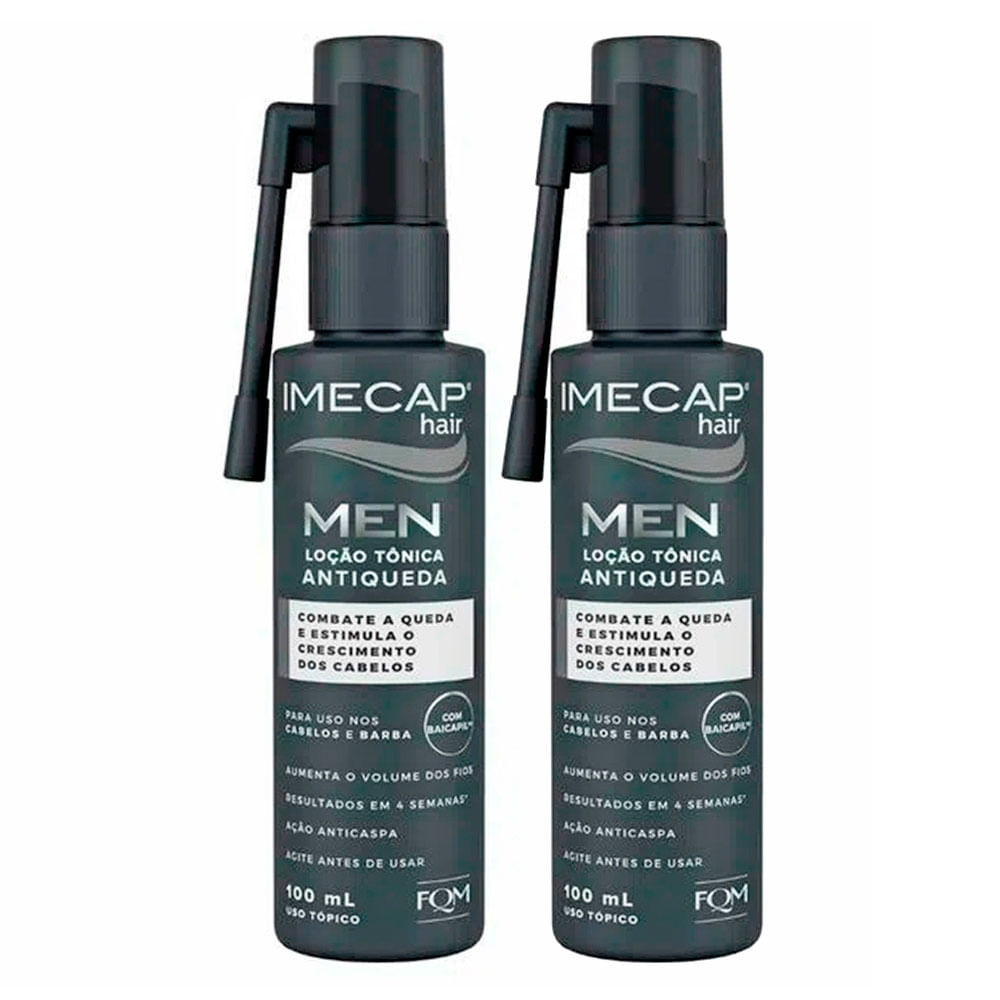 Kit 2 Imecap Hair Men Loção Tonica Antiqueda 100ml em Oferta na Shopee