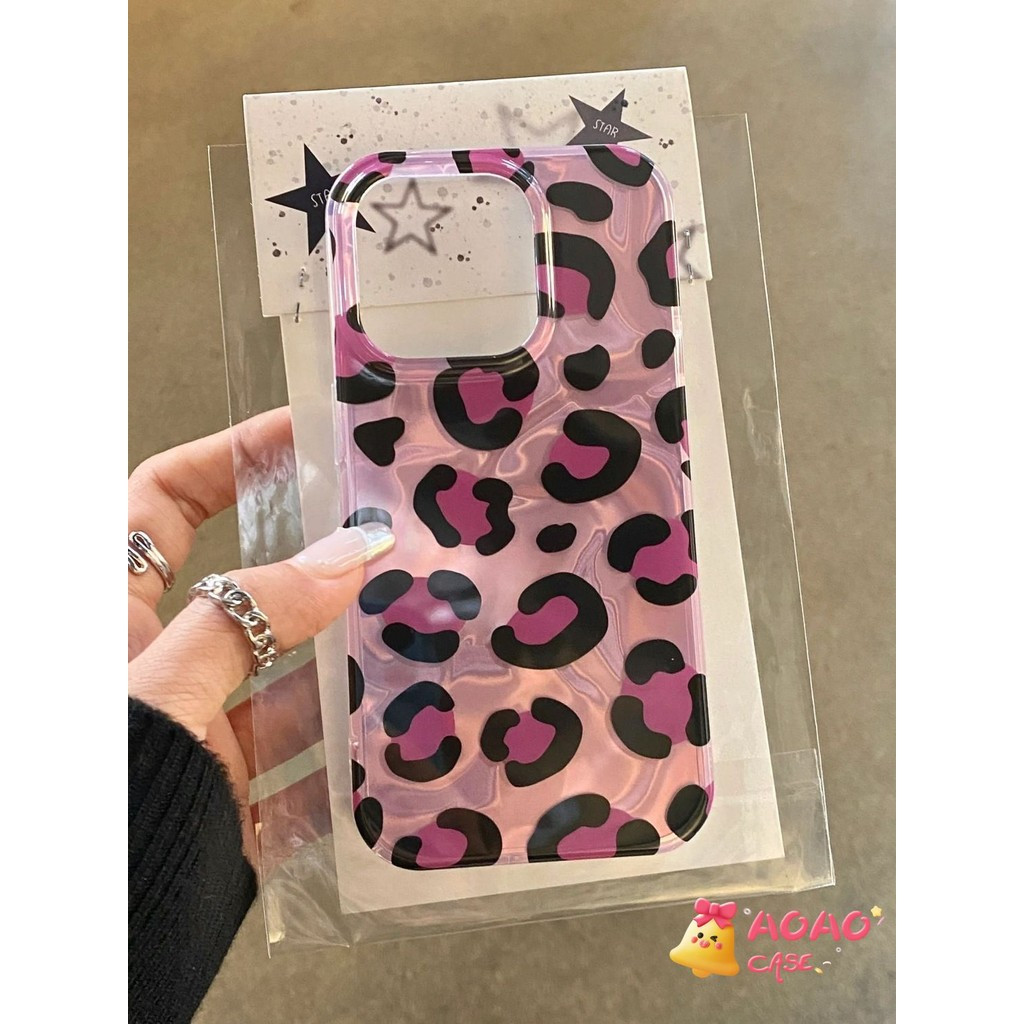 Capa Capinha Para Samsung Galaxy A03 A05 A06 A10S A10 A11 A12 A13 A15 A14 A16 Leopardo Impressão Ondulação Brilho