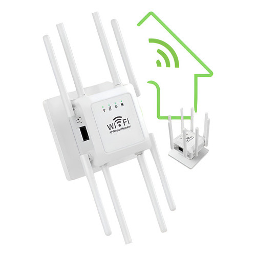 Wi-fi Mesa 300mbps Repetidor 8 Antena Amplificador De Sinal Prático, Fácil Instalção leve WIFI