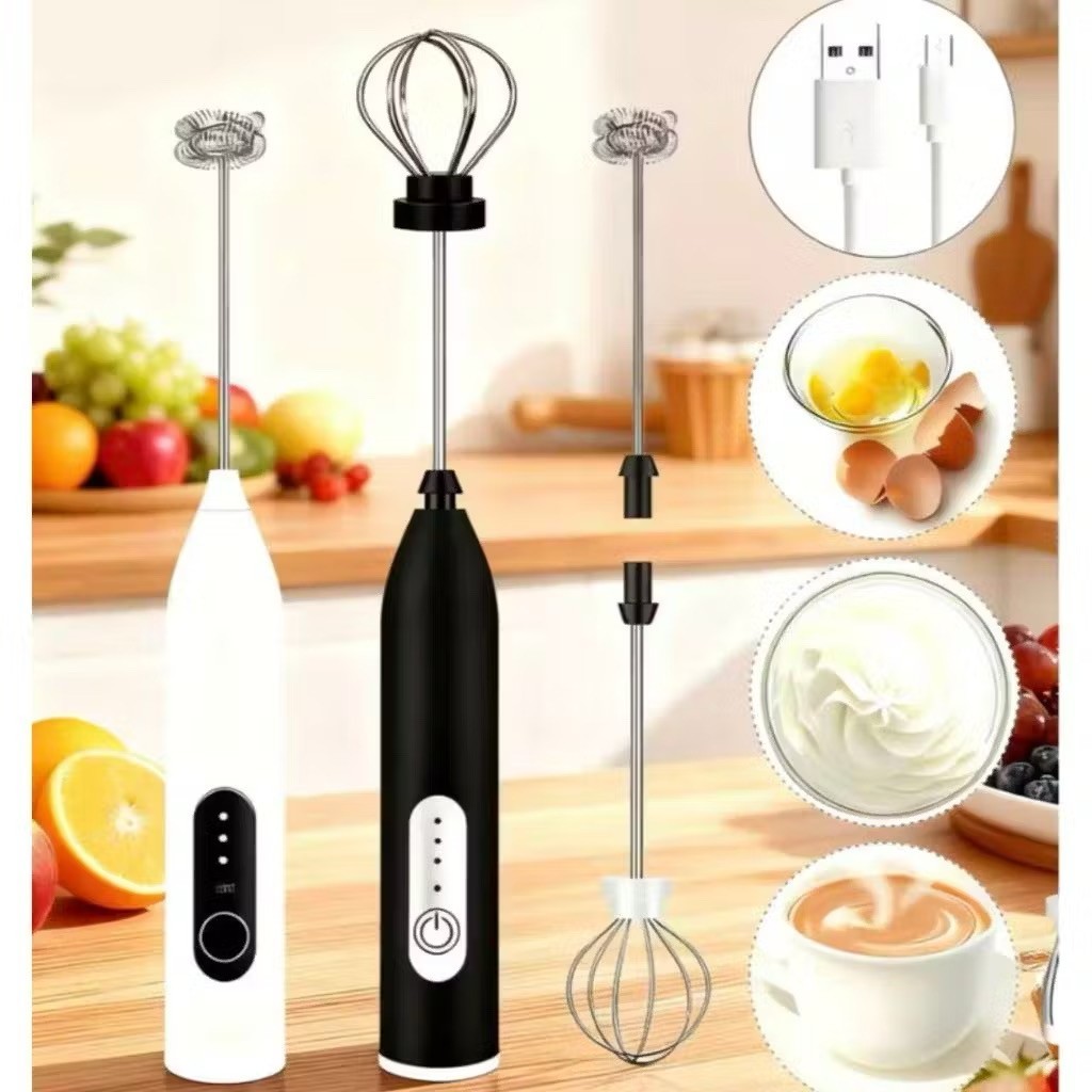 Batedor Misturador Mixer Elétrico para Bebidas Leite Café Clara de Ovos 2 EM 1 Facilida Vida em Oferta na Shopee