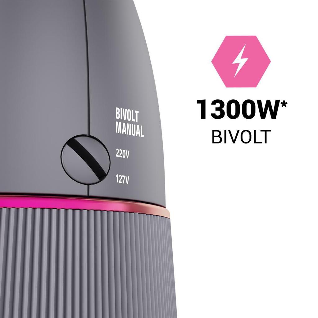 Detalhes do Escova Secadora Philco Soft Advance 1300W Bivolt 4 em 1 PES14