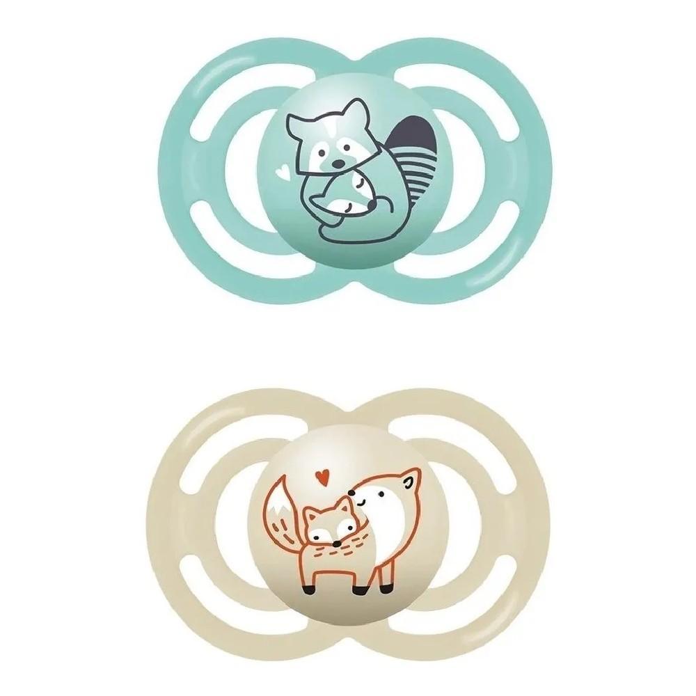 Chupeta +6 Meses Perfect Azul Embalagem Dupla - Mam Baby
