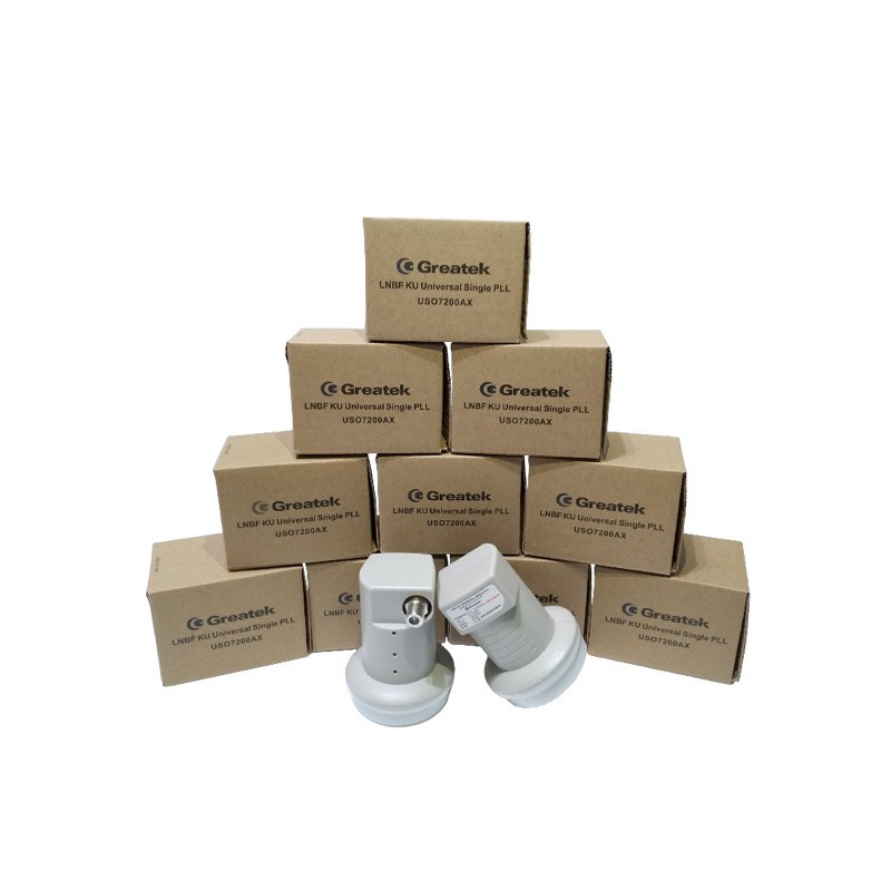 LNB Ku Greatek Simples Universal Monoponto Cor Cinza