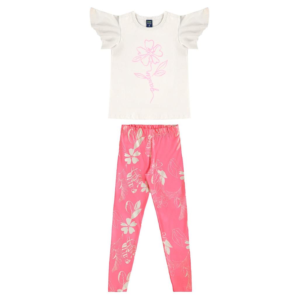 Conjunto Floral Blusa Legging Bee Loop