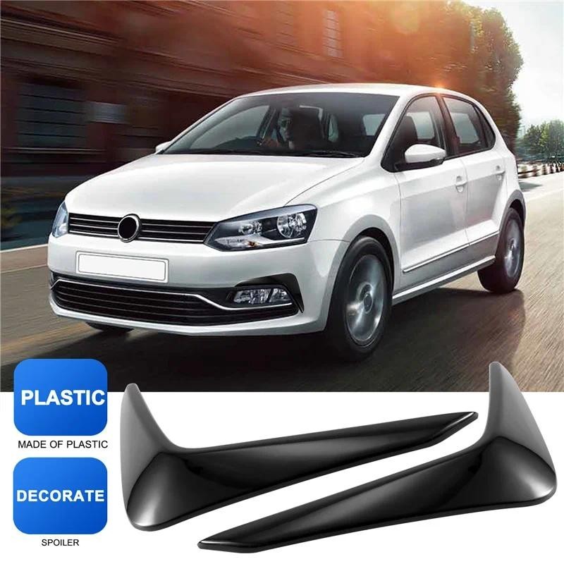 Para Polo 2019 2020 2021 Amortecedor Dianteiro Luz De Nevoeiro Sobrancelhas Spoiler Guarnição Decorativa