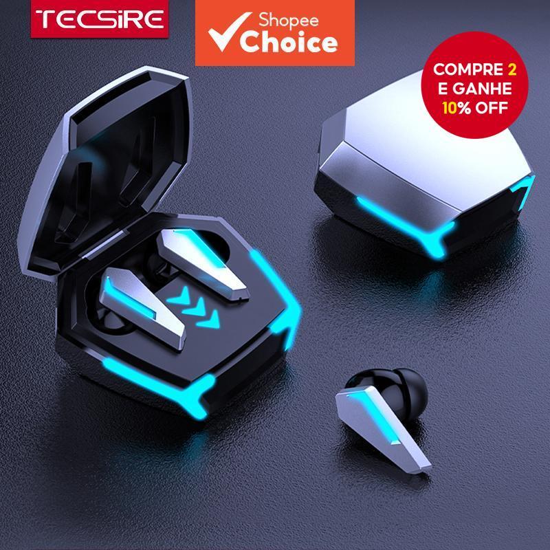 Tecsire M10 Fones De Ouvido Bluetooth Jogos Sem Fio TWS Alta Fidelidade Som Estéreo Controle Toque Resistente À Água Com