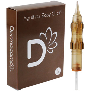 Cartucho Descartável 10 Agulhas Easyclick Classic 1RL 0.30MM C/ Mola Dermocamp em Oferta na Shopee