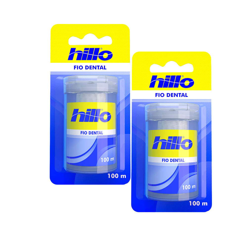 Kit 2 Fio Dental Hillo 100m em Oferta na Shopee