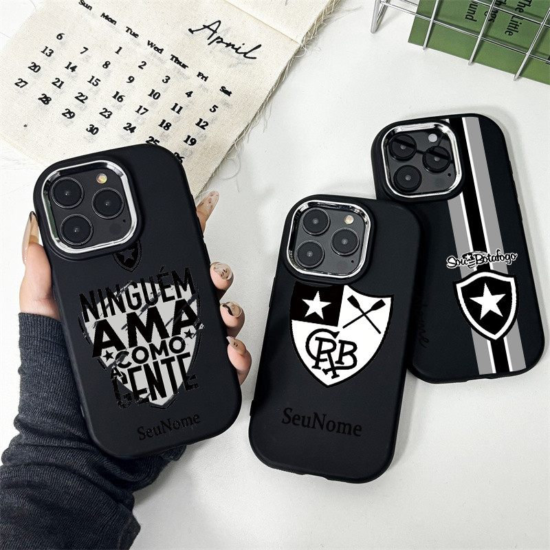 Capinha capa de Com nome personalizado Clube de Futebol Botafogo para iPhone 11 12 15 14 13 PRO MAX X XS XR 16 Plus capa