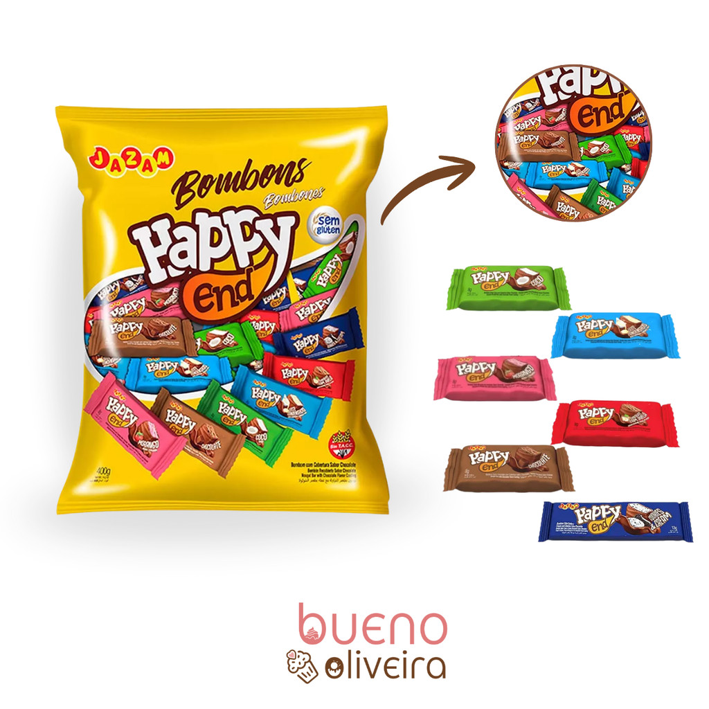 Bombom Sortido c/50 Unidades 400g Morango Chocolate - Jazam em Oferta na Shopee