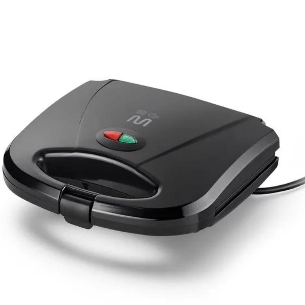 Sanduicheira e Minigrill com Chapa Antiaderente Dupla Ondulada 750W 127V MULTILASER