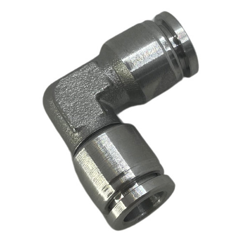 Conexão pneumática união cotovelo aço inox tubo 08mm engate