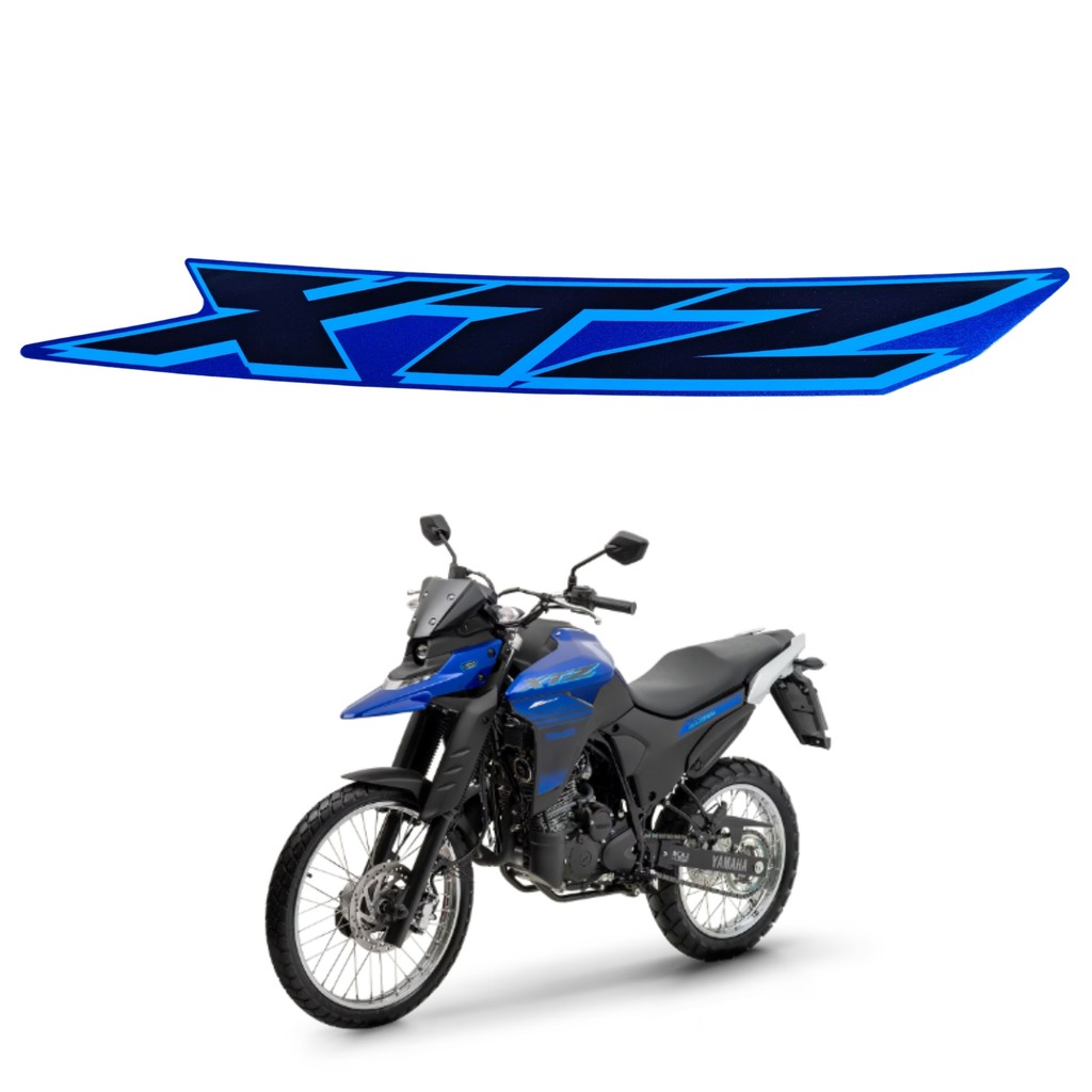 ADESIVO GRÁFICO CAPA TANQUE ESQUERDA XTZ LANDER 250 2025 AZUL