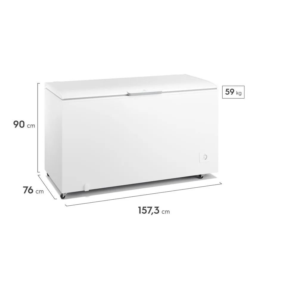 Detalhes do Freezer Horizontal Electrolux 513 Litros Cycle Defrost Branco HI550 – 220 Volts