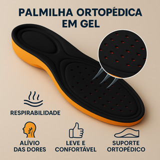 Par De Palmilha Gel Anatômica Ortopédica P/ Esporão E Alivia Dores Nos Pés Várias Horas de Trabalho em Oferta na Shopee