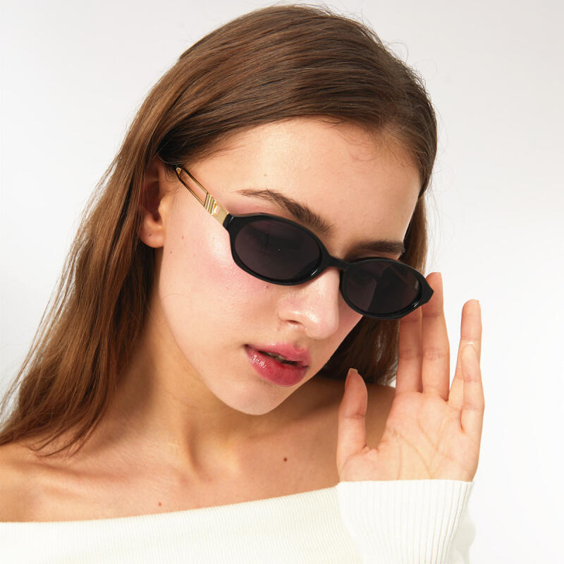 Óculos de Sol Retrô Pequenos Ovais para Mulheres, Óculos de Sol Fashion UV400, Óculos de Sol Punk para Homens-*---&&&