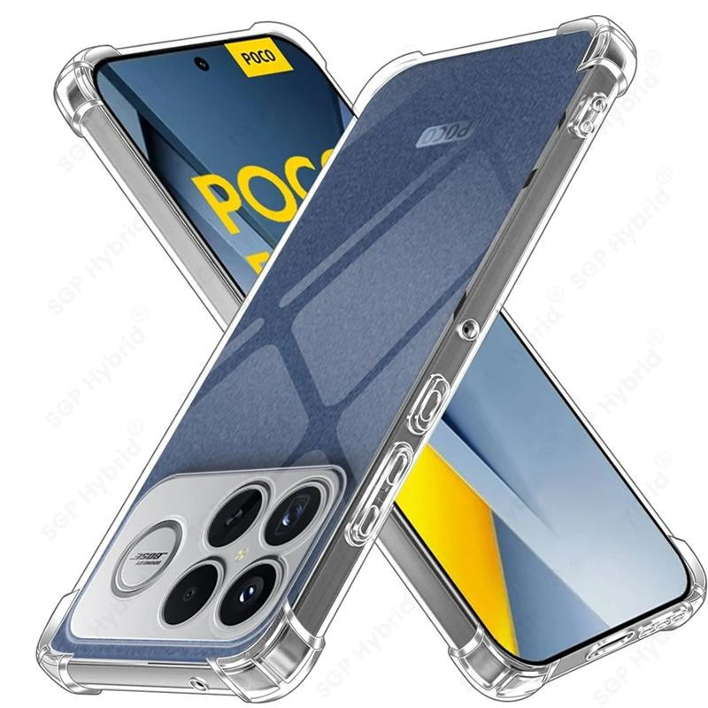 Capa Transparente TPU Para Xiaomi Poco F8 Ultra F8 Pro Protetora Quatro Cantos À Prova De Choque Coque Fundas em Oferta na Shopee