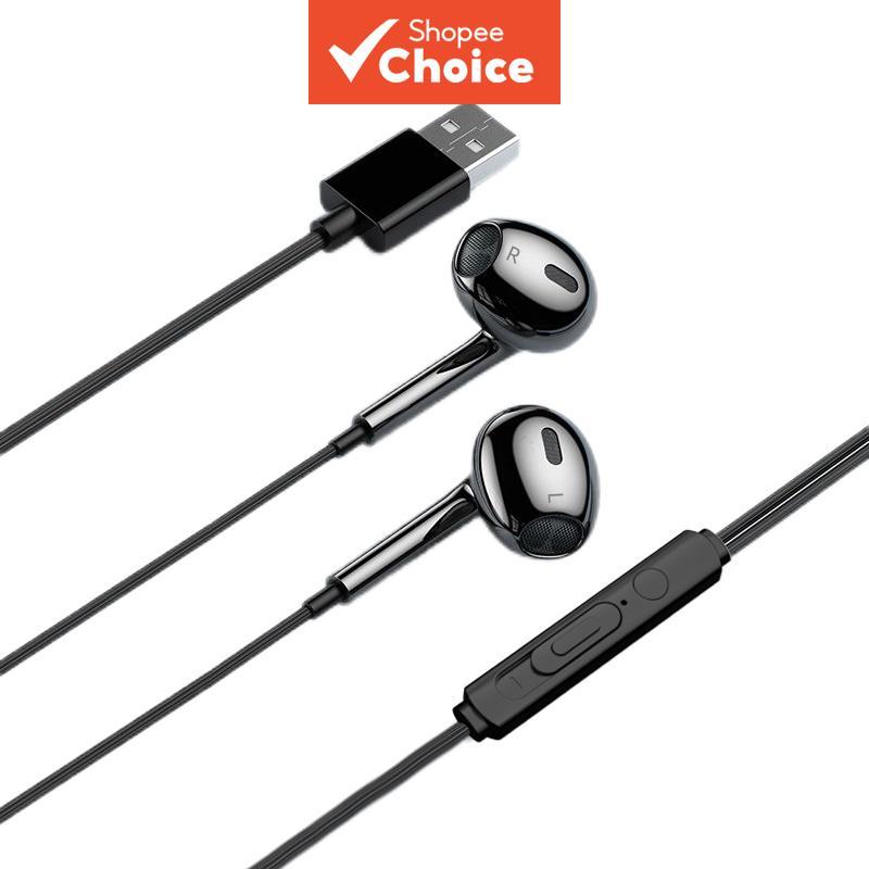 Headset Com Fio Poermax U10 Para Pc E Laptop – Plugue Usb Com Microfone Embutido Para chamadas