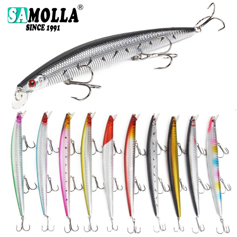 Isca Artificial Minnow para Pesca, 18,5cm/23g, Isca para Robalo, Jerkbait, Iscas para Água Salgada, Isca para Corrico, A