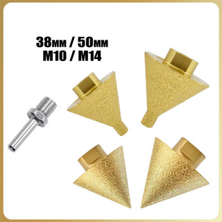 Broca Chanfro Diamantada M14/M10 Cônica Chanfrar Porcelanato Mármore Granito Piso