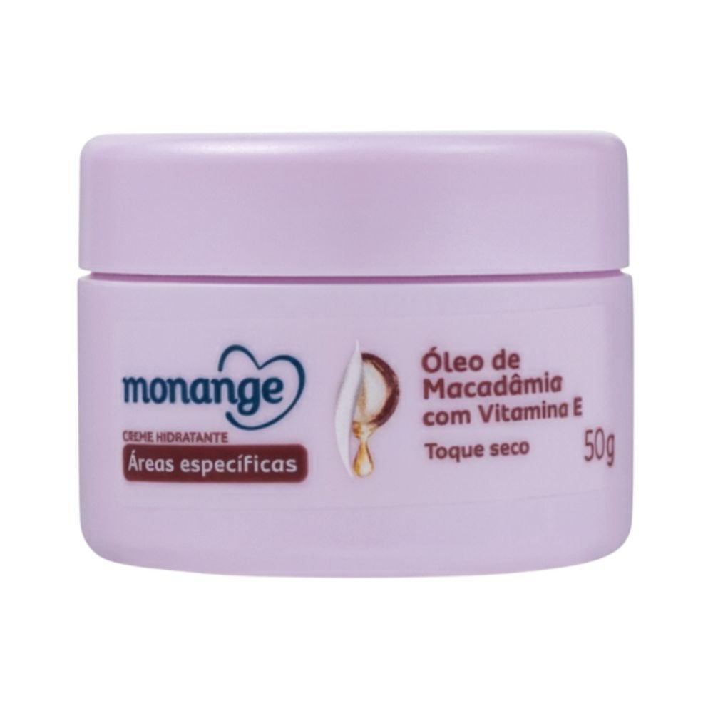 Hidratante com Óleo de Macadâmia para Áreas Específicas Monange 50g em Oferta na Shopee