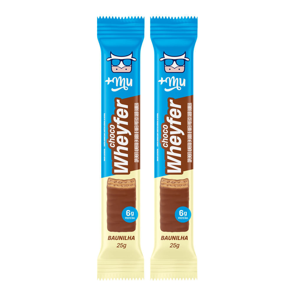 Kit 2 Choco Wheyfer Mais Mu Baunilha 25g