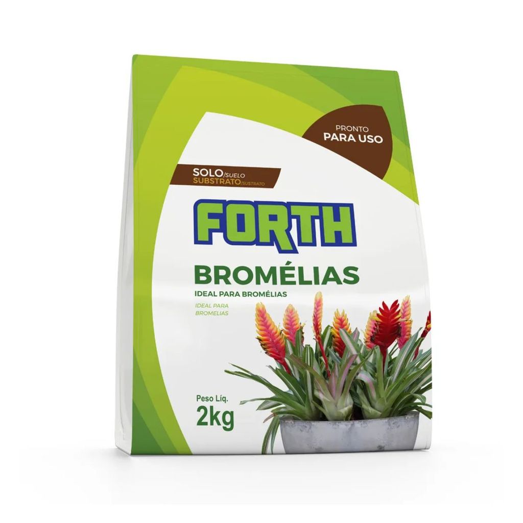 Substrato Para Bromélias Forth Jardim 2kg Adubo Rico Em Nutrientes Pronto Para Uso Cultivo Forte