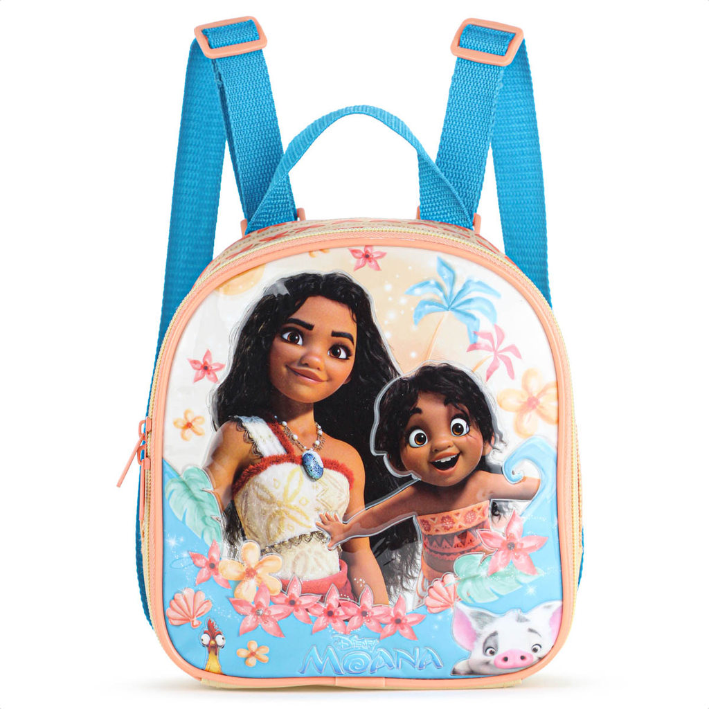 Lancheira Escolar Xeryus Moana 14774 Laranja e Azul - Infantil em Oferta na Shopee