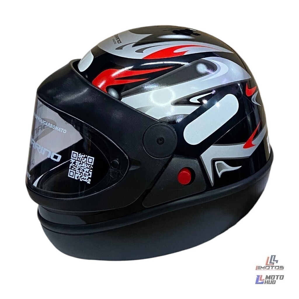 Capacete San Marino Grafic Preto Taurus Tamanho 58