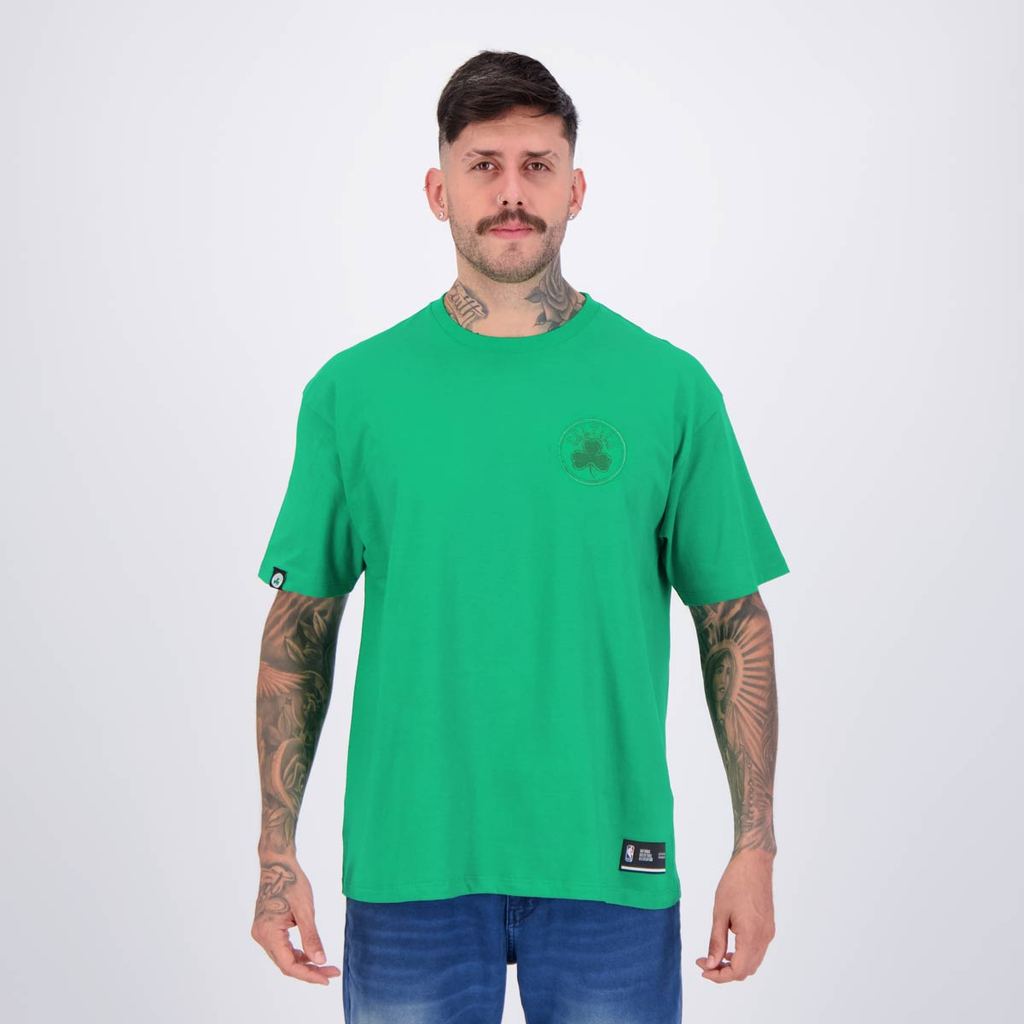 Camiseta NBA Boston Celtics Oversized Faux Emboss Verde