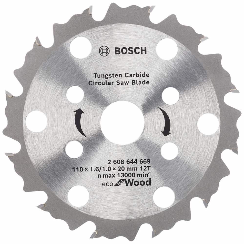 Disco de Serra Circular Coolteq 110 x 20 MM 12 Dentes BOSCH