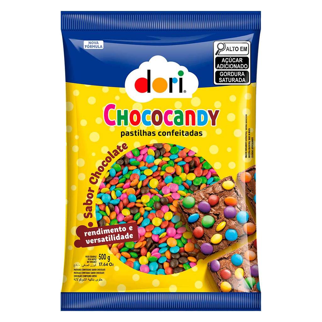 Confeito de Chocolate Colorido Chococandy 500g - Dori