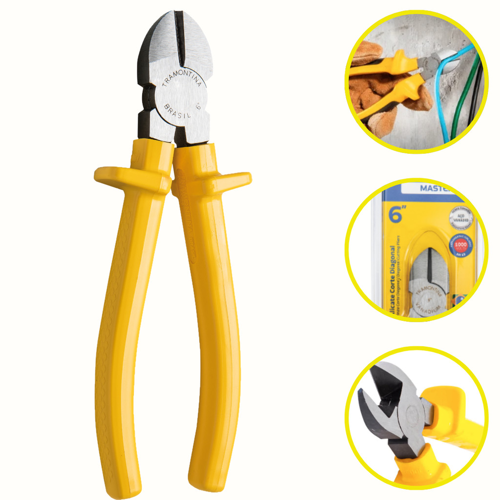 Alicate Corte Diagonal 6 Tramontina Master – Isolado 1000 V em Oferta na Shopee