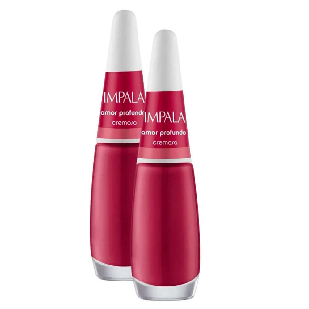 Kit 2 Esmalte Impala Cremoso Amor Profundo com 7,5ml em Oferta na Shopee