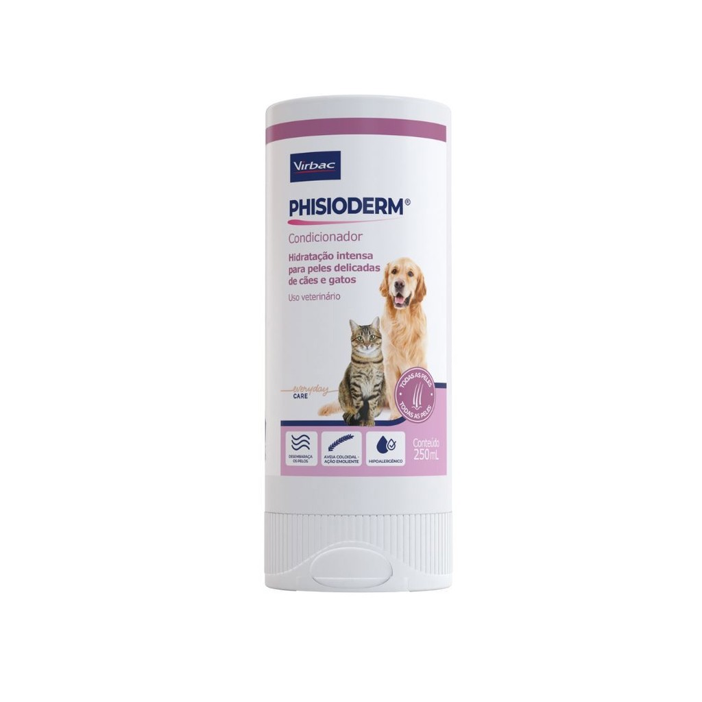 Phisioderm Condicionador 250ml  Virbac em Oferta na Shopee