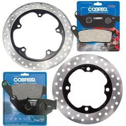 Kit Discos de Freio Cb 300f Twister Abs + Pastilhas Cobreq