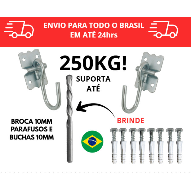 Gancho para rede reforçado / Rede De Balanço / gancho / Armador de rede / gancho de rede