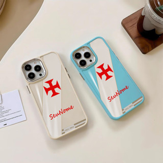 Capinha capa de Com nome personalizado Bandeira da equipe Vasco da Gama Futebol Para iPhone X 11 12 13 14 16 15 Pro capa em Oferta na Shopee