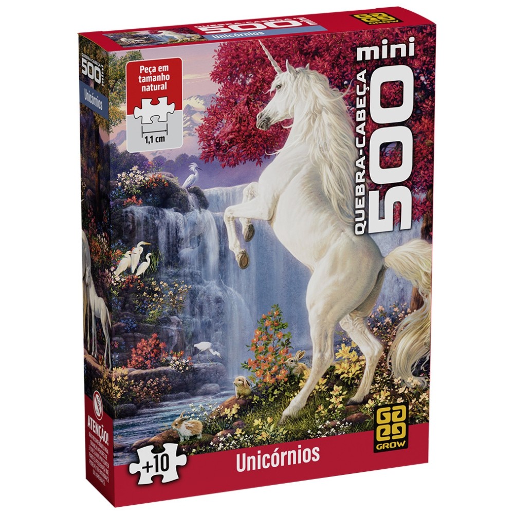 QUEBRA CABEÇA MINI 500 PEÇAS PEQUENAS UNICÓRNIOS GROW PUZZLE CAVALO FLORESTA PAISAGEM ANIMAIS FLORES em Oferta na Shopee