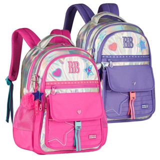 Mochila De Costas Rebecca Bonbon Holografica Juvenil em Oferta na Shopee