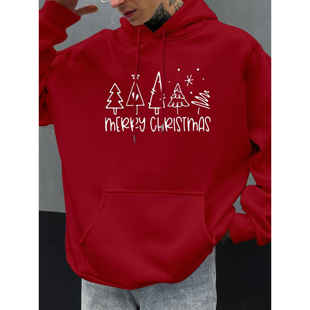 Blusa Moletom Canguru Em Algodão Merry Christmas Natalina