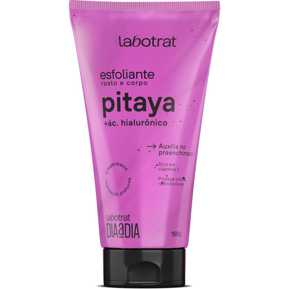 Esfoliante Pitaya com Argila Branca + Ácido Hialurônico 150g Labotrat