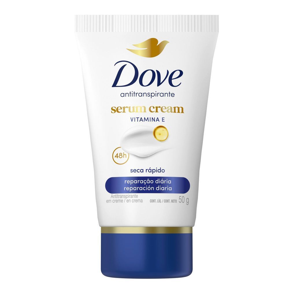 Desodorante Dove Antitranspirante Creme Sérum Reparação Diária 50g